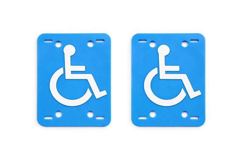 eBike Accessibility Indicator Placard (2-Pack) – Visibility & Awareness Symbol image 2