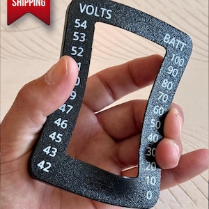 Lectric Ebike Color Display Cover: Battery Voltage Chart, Clear Shield (M7C)