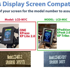 Lectric Ebike Display Cover: Battery Voltage Chart, ONE/XP Lite/XPress (m7c) image 2