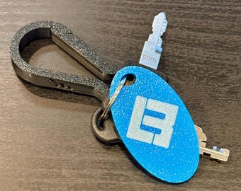 Lectric Ebike Key Tag: Digital Blue Logo Keychain