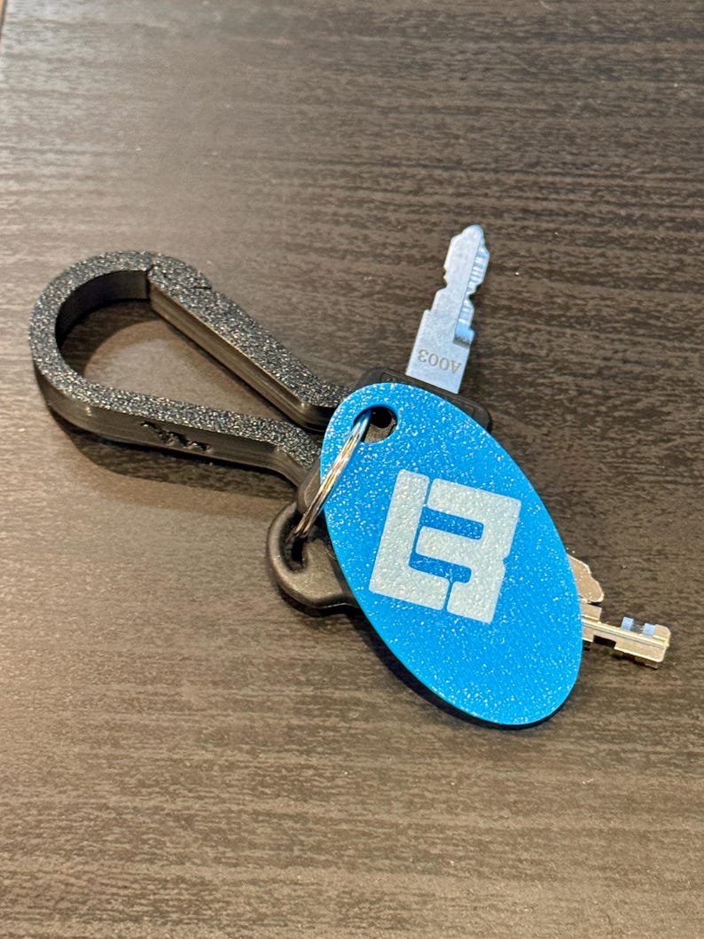 Digital Blue Logo Keychain – XP4
