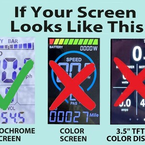Lectric Ebike Display Cover: Voltage Chart, Clear Shield fits M5n Monochrome Screens image 3