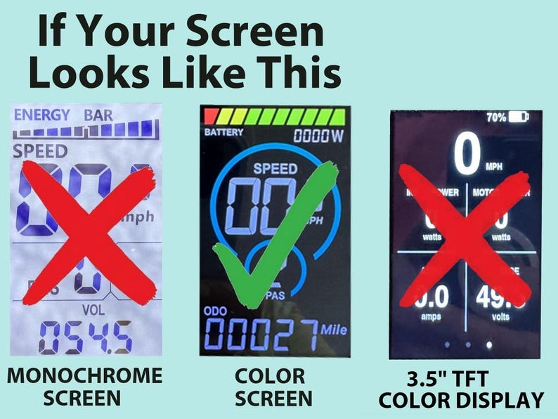 Lectric Ebike Display Cover: Battery Voltage Chart, ONE/XP Lite/XPress (m7c) image 4