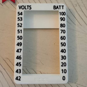 Cache d&#39;écran pour vélos électriques Lectric - Tableau de la batterie/de la tension et écran transparent contre la poussière/les rayures - Convient aux modèles avec écran monochrome M5N (noir sur blanc)