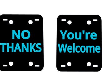 Lectric Ebikes - eBIKE License Plate - Funny Plaques - Fits All Lectric models - Proper Manners