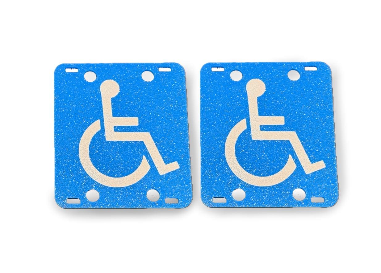 Lectric Ebikes Handicap Disability Bicycle License Plate -  - Fits All Lectric Ebikes models (2 Pack)