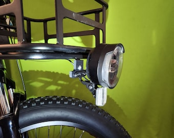 Lectric Ebikes XPeak Headlight to Front Basket Relocation Bracket