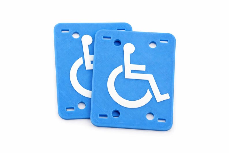 eBike Accessibility Indicator Placard (2-Pack) – Visibility & Awareness Symbol image 4
