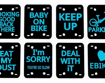 Lectric Ebikes - eBIKE License Plate - Funny Plaques - Fits All Lectric models