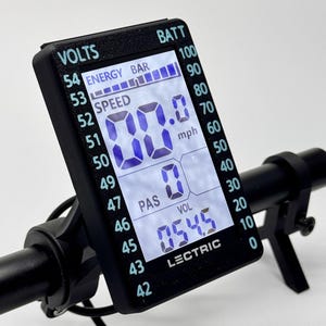 Lectric Ebikes Display Cover Clear Shield W Battery Voltage Chart Fits Lectric Models W Monochrome M5 Type Display lt. Blue black Etsy UK