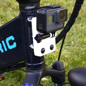 Lectric Ebike GoPro Camera Mount | Hidden AirTag/Tile/Smarttag2 Tracker White / Tag Holder