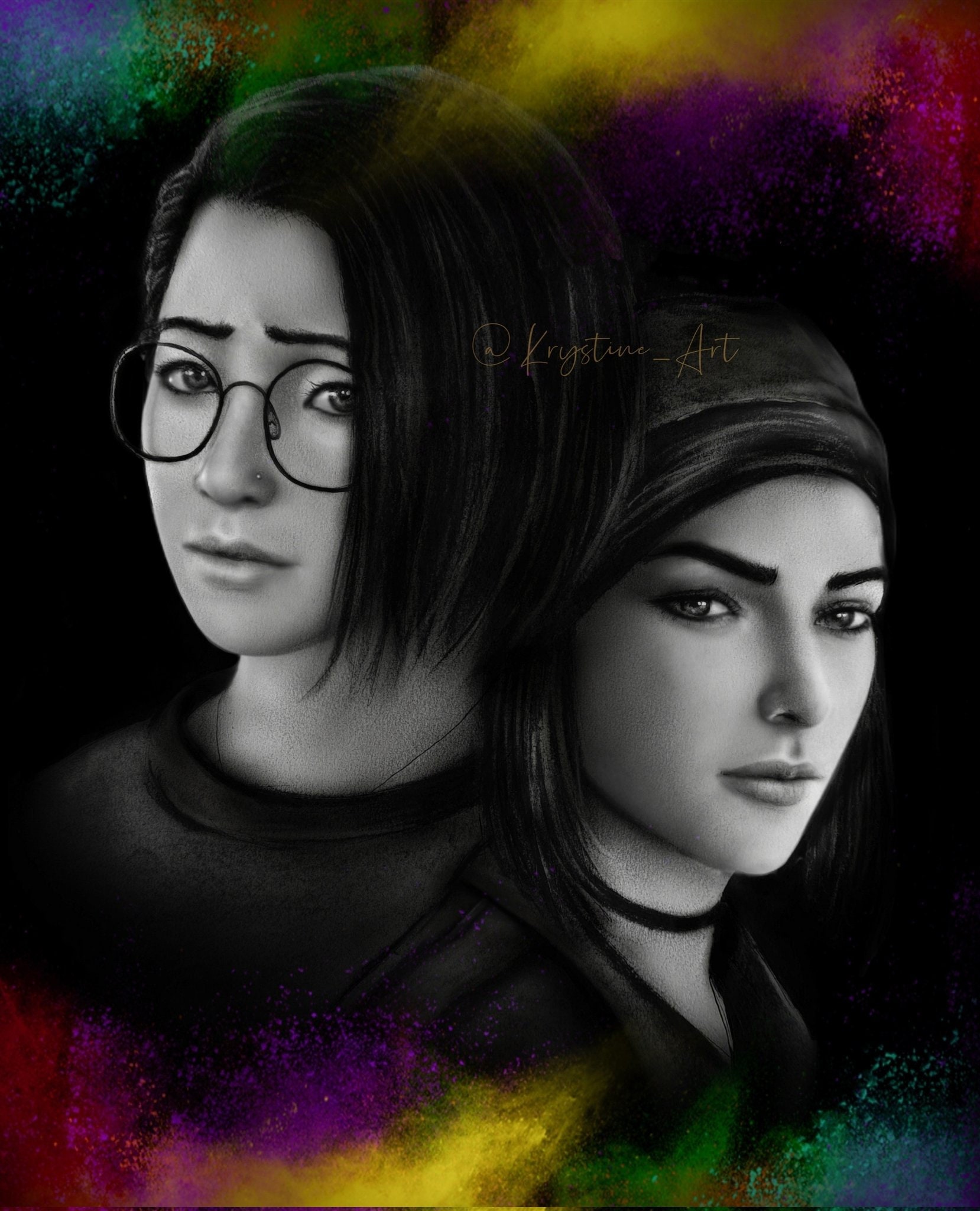 Alex & Steph Life is Strange: True Colors Mini Art Print 