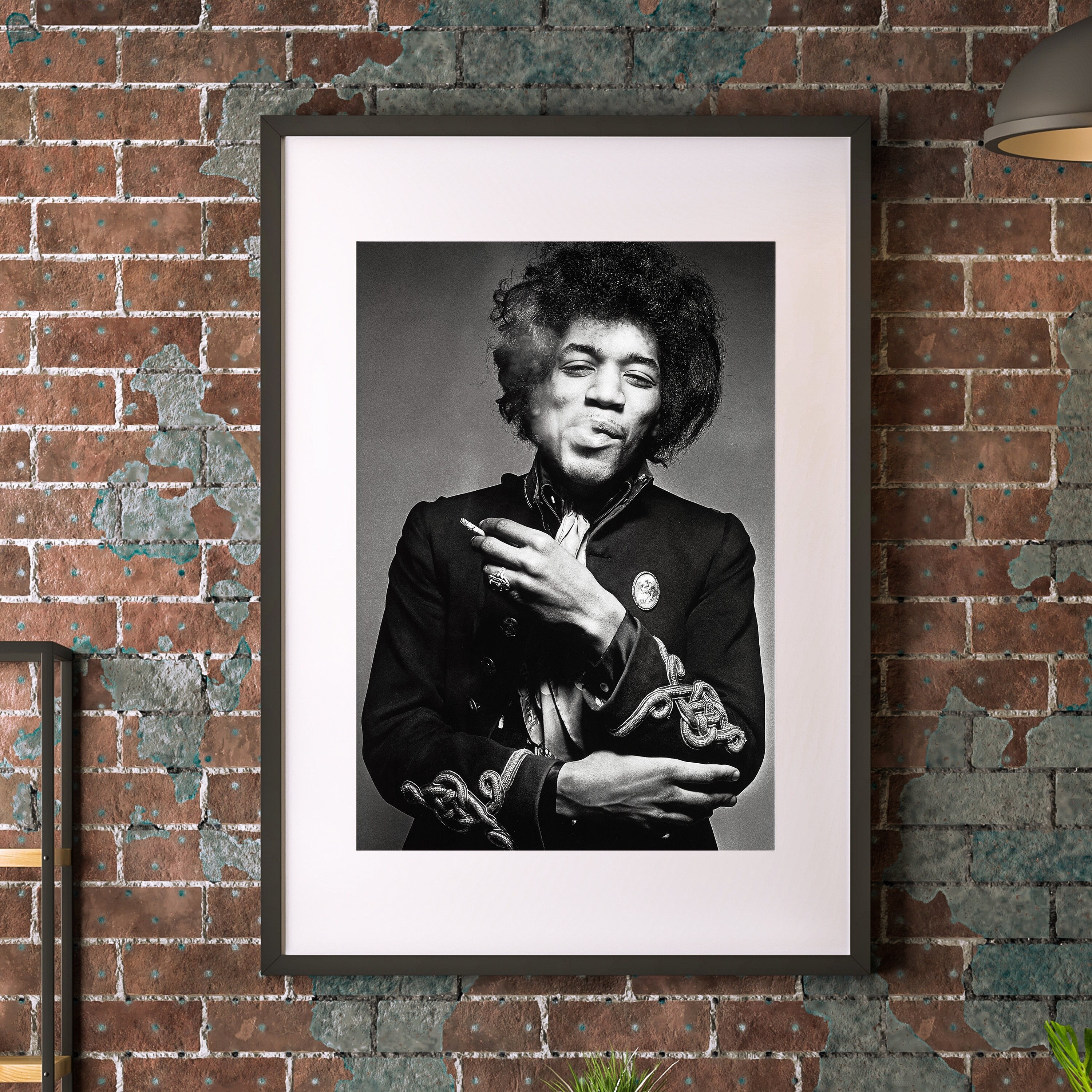 Discover Jimi Hendrix Black and White Photo Wall Art, Jimi Hendrix Poster