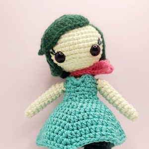 Disgust inside out inspired - PDF pattern [amigurumi doll] [ emotion crochet] [fun crochet project] [Disgust pattern] [cute crochet project]
