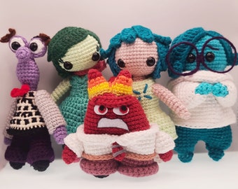 Emotions Crochet Amigurumi Pattern – Inside Out Inspired (PDF Pattern)