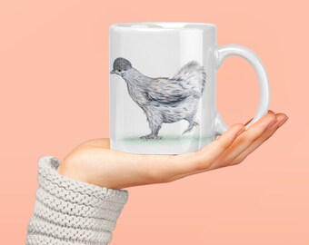 Ceramic chicken Mug 11oz - Hen mug, Allotment gift,  Garden Gift,  Chicken Mug, Chicken merchandise, Chicken gifts