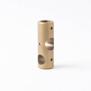 Metal Shelf Connector with Horizontal Bore - Customizable Fittings - Custom - Design - Made To Order - Bistro Shelving