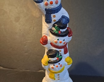 Stacked snowman figurine