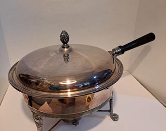 Vintage Sheffield chafing pan.