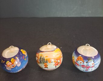 Vintage satin ornaments