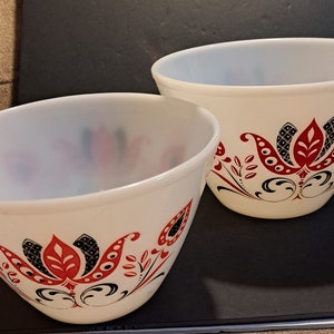 Fire King Dot Bowl - Etsy