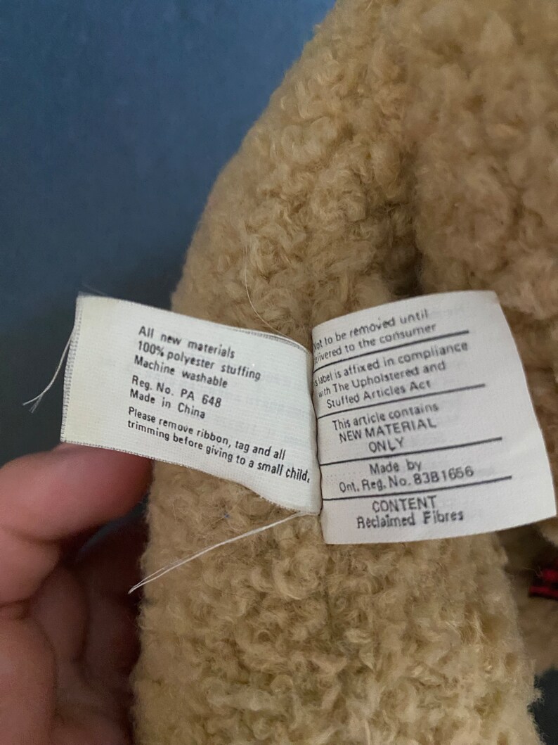 1989 Teddy Bear - Etsy