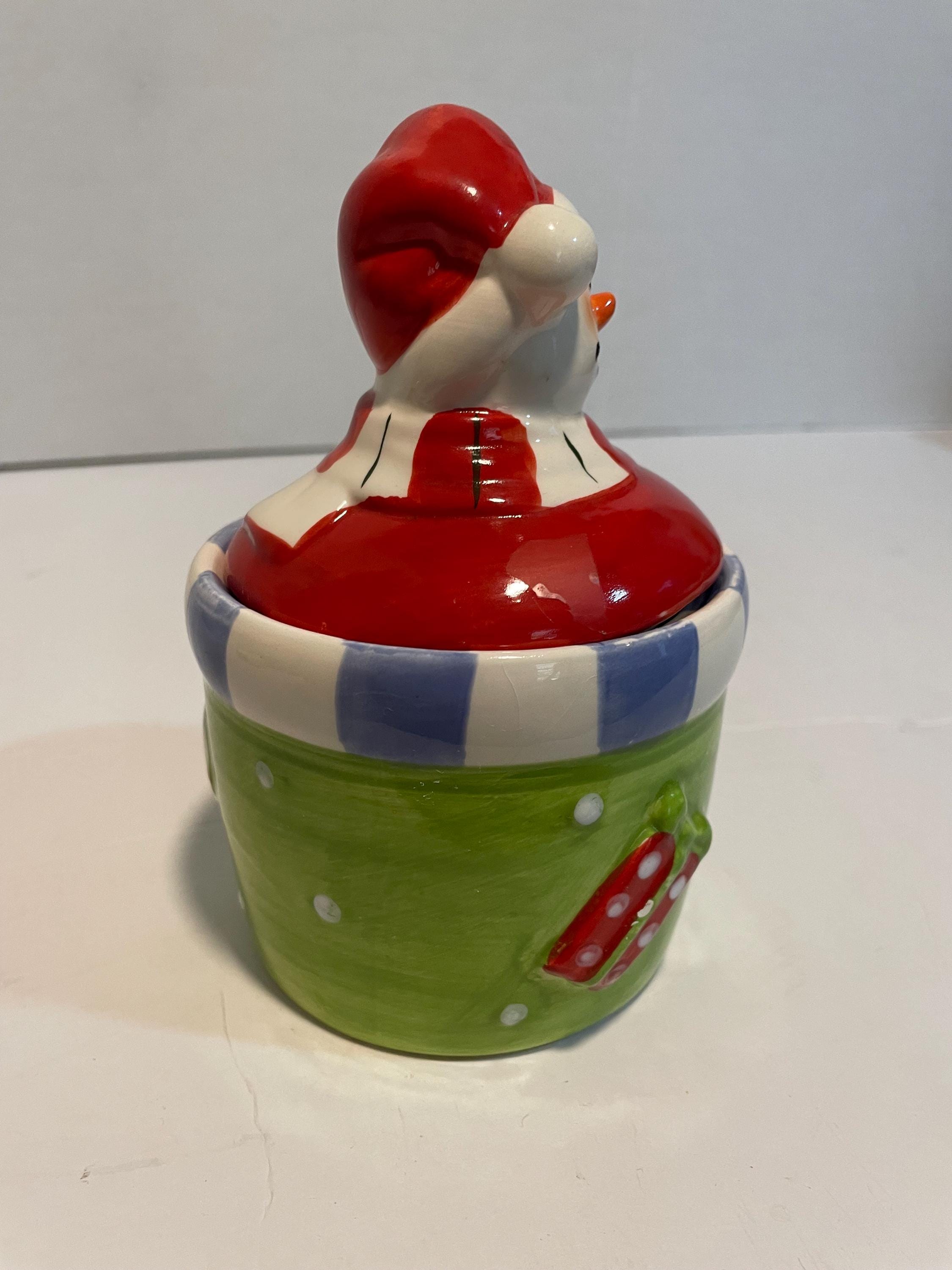 Royal Norfolk Snowman Candy Dish - Etsy