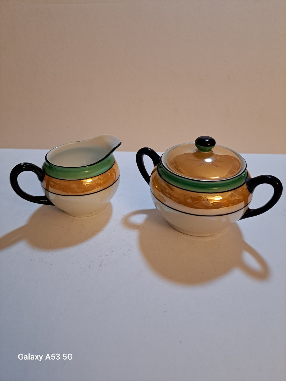 Noritake Cream and Sugar Set Etsy
