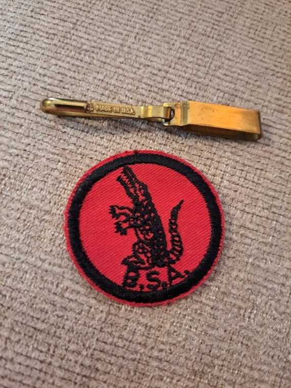 BSA alligator patch and clip - image 1