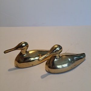 Solid brass duck set