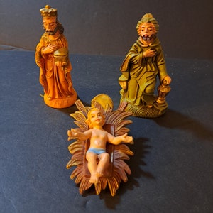 Plastic nativity pieces from Italy