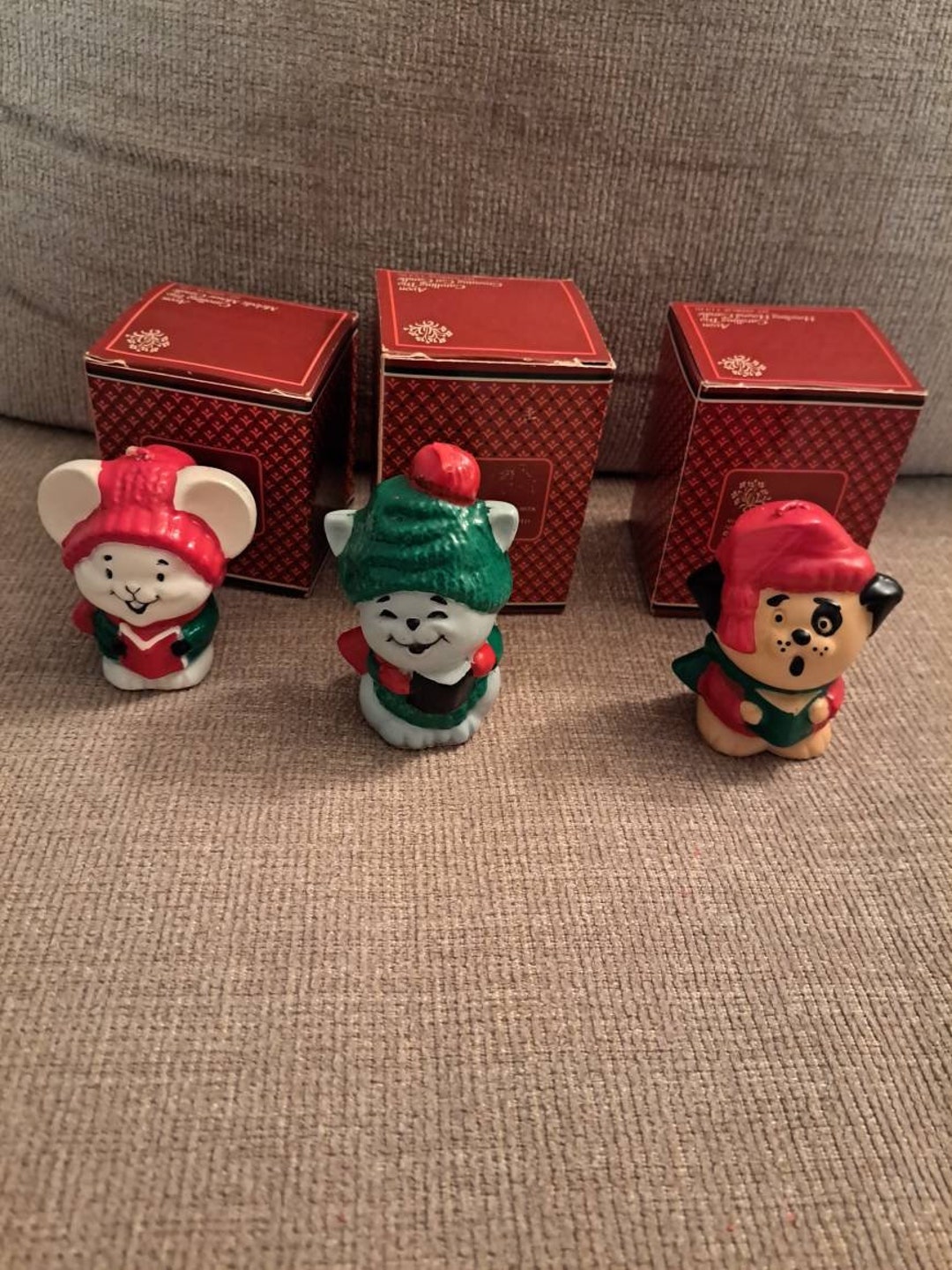 Vintage Avon Caroling Candles Etsy