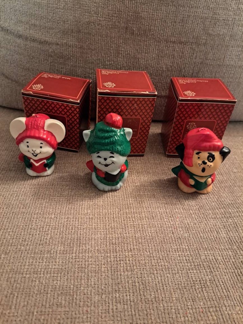 Vintage Avon Caroling Candles Etsy