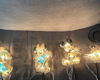 Mickey Mouse characters Christmas light stale set