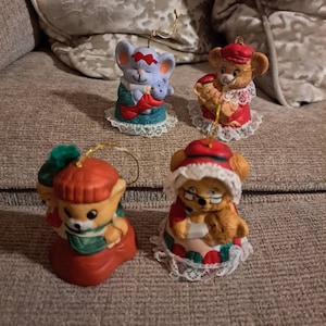 Jasco 4 Christmas Bell animals