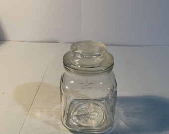 Anchor Hocking fleur de lei jar