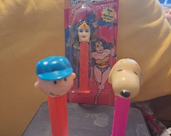 PEZ Set of 7 Bonbons Merry Music Maker Whistle Dispensers and