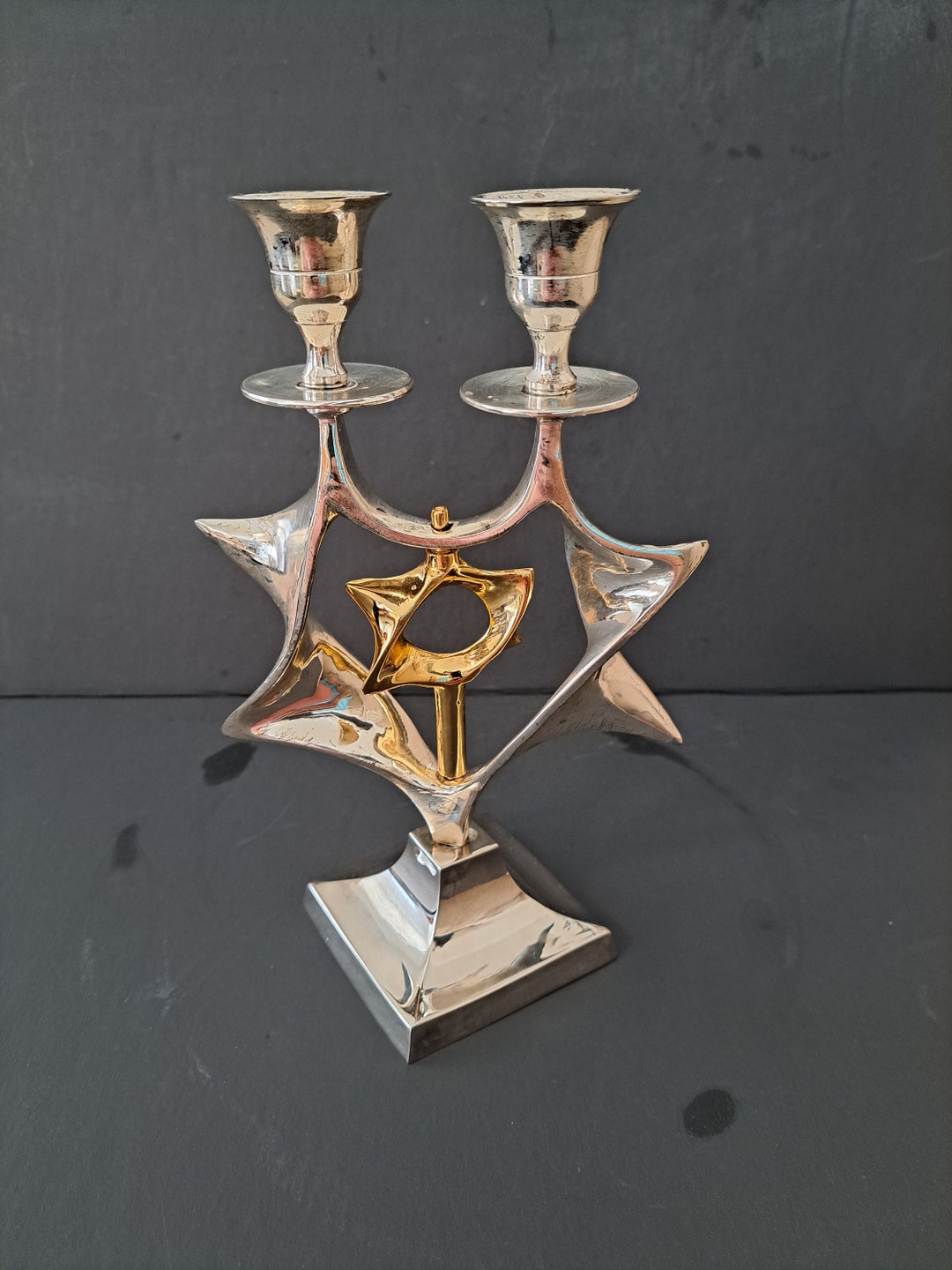 Star of David Candle Stick Etsy