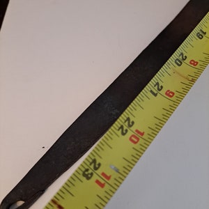 Vintage long handle, hammered copper pan image 3