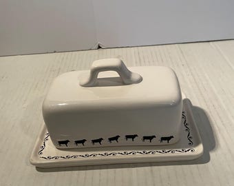 Vintage 1940s F.B. Rogers #357 Silver Plate Butter Dish, Lion Head