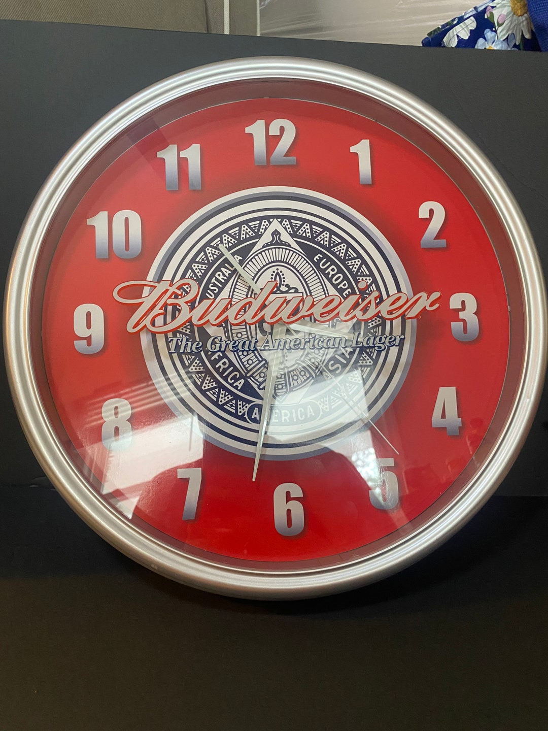 Budweiser Clock Etsy