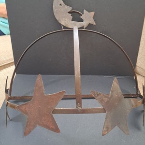 Farmhouse moon and stars pot rack