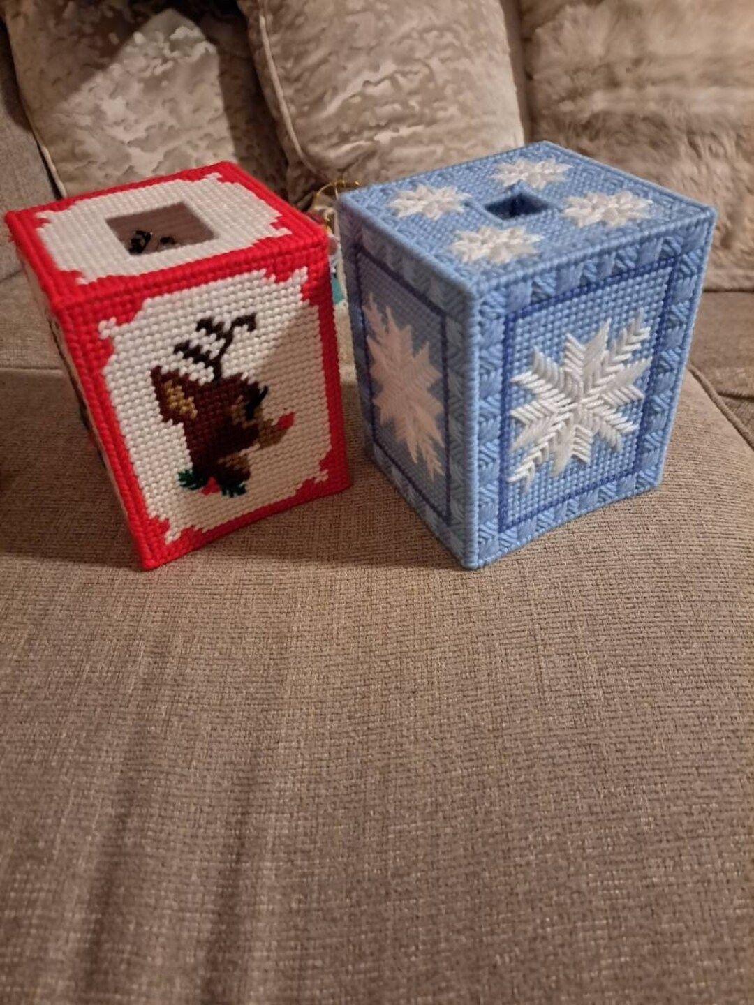 Needlepoint Tissue Boxes Etsy