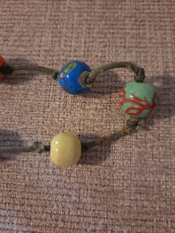 1960 Boho bead vintage necklace - image 4