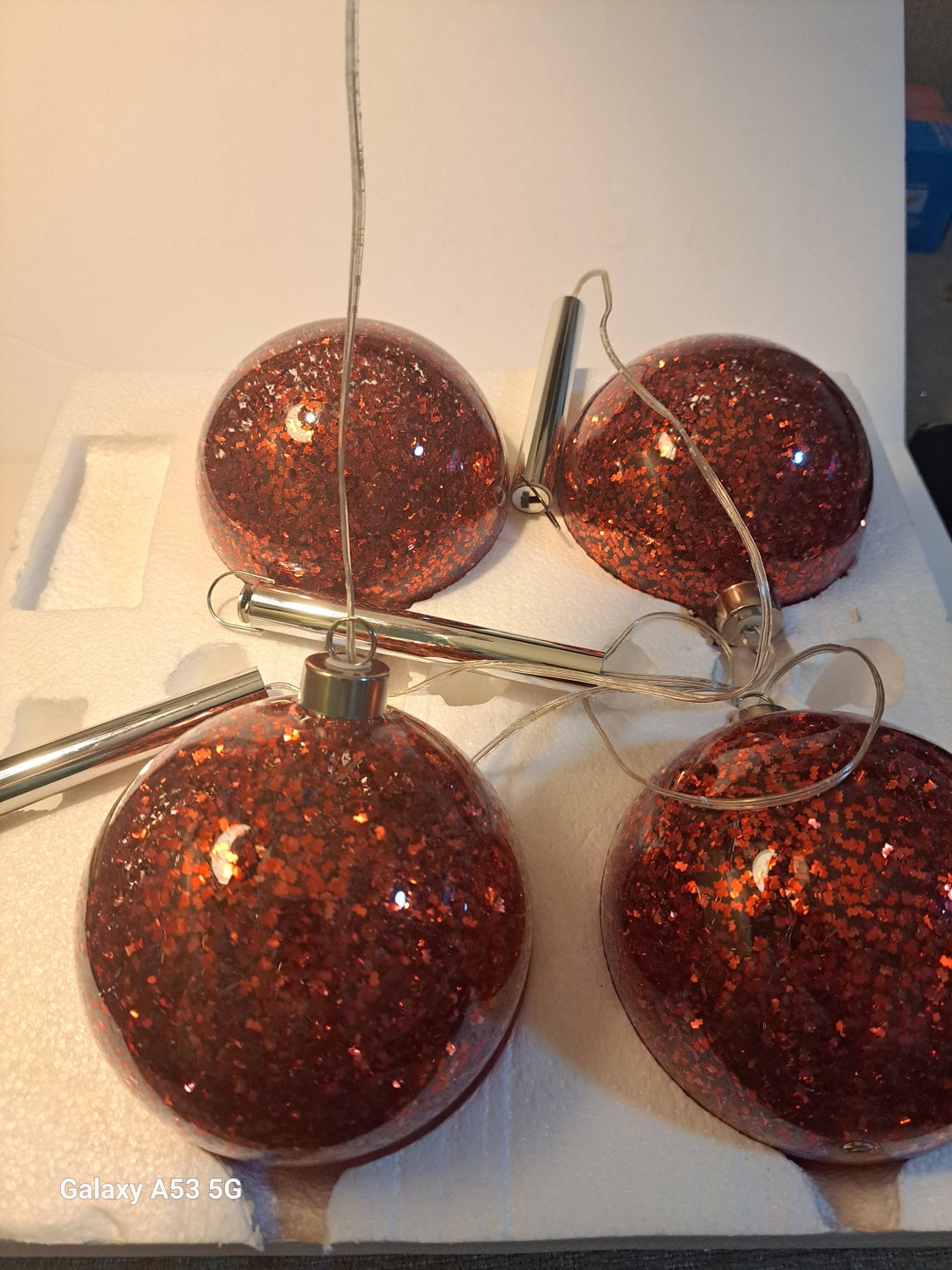 Winter Lane Battery Operated Christmas Balls Etsy