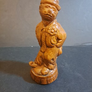 Wooden vintage clown