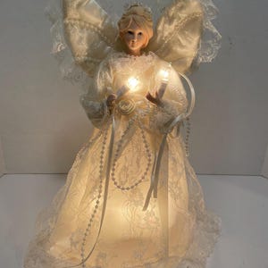 Light up angel tree topper