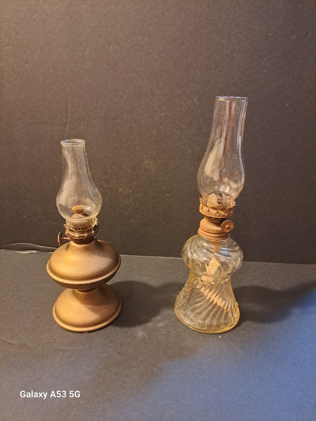 Vintage Mini Oil Lamps Etsy
