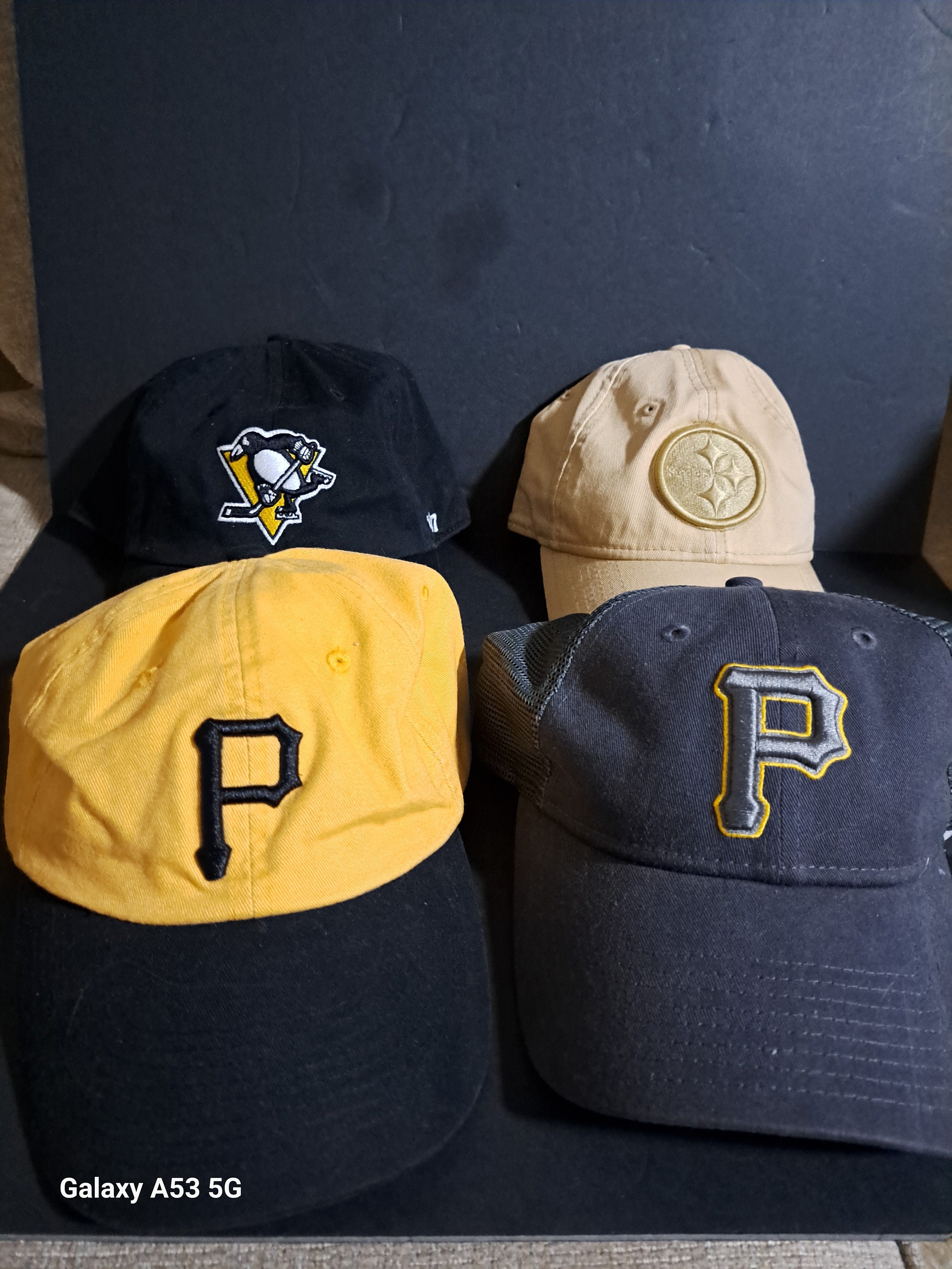 Casquette de baseball vintage des Pirates de Pittsburgh jaune - France