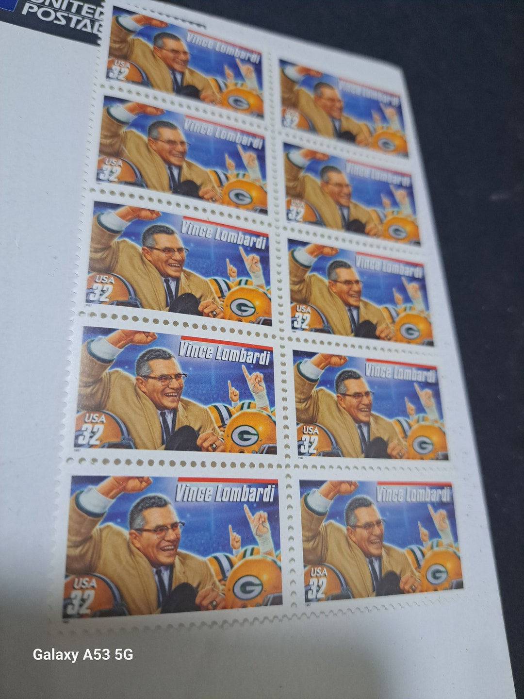 Vince Lombardi Stamp Set Etsy